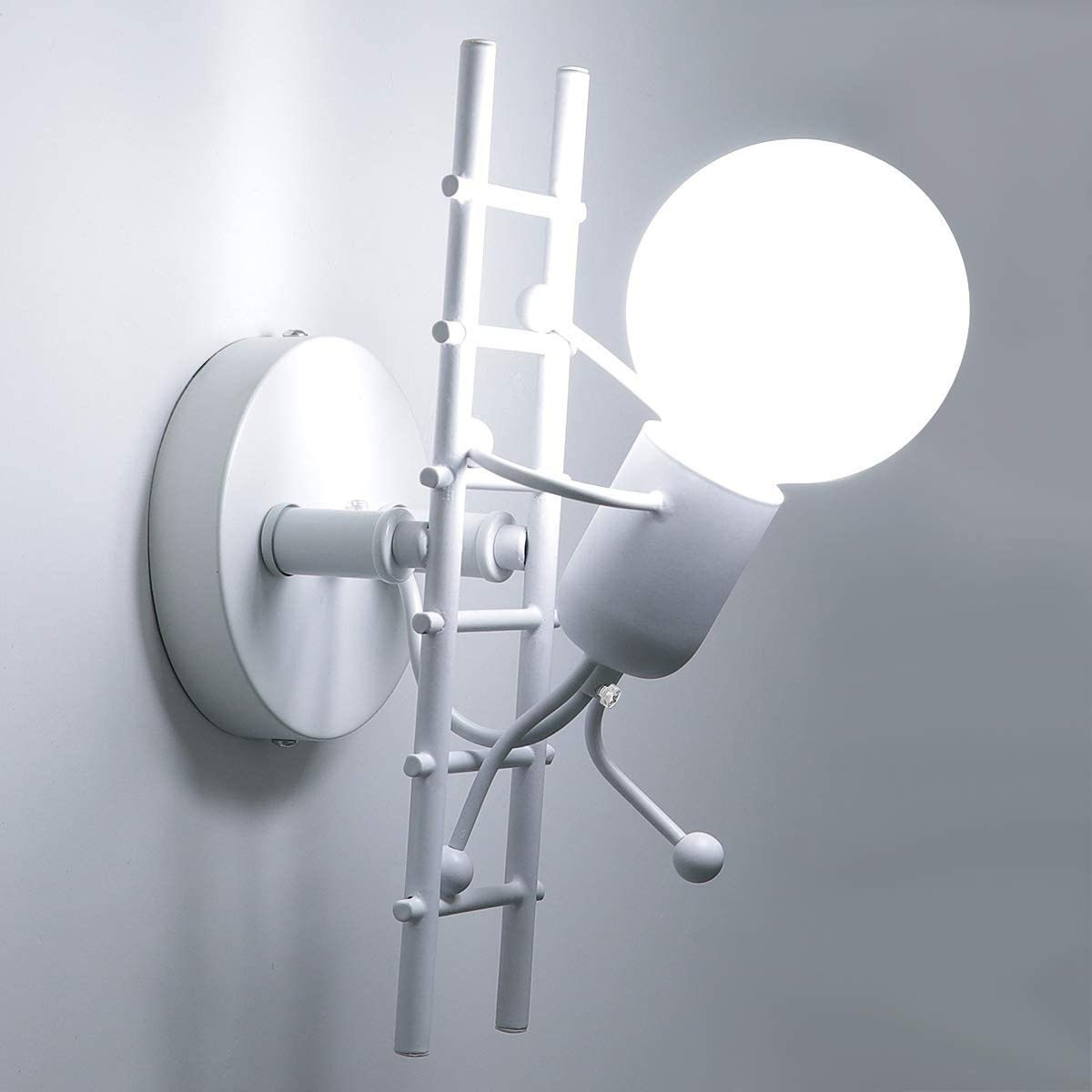 Modern Art Creative Iron Humanoid decoratieve wandlamp HL23