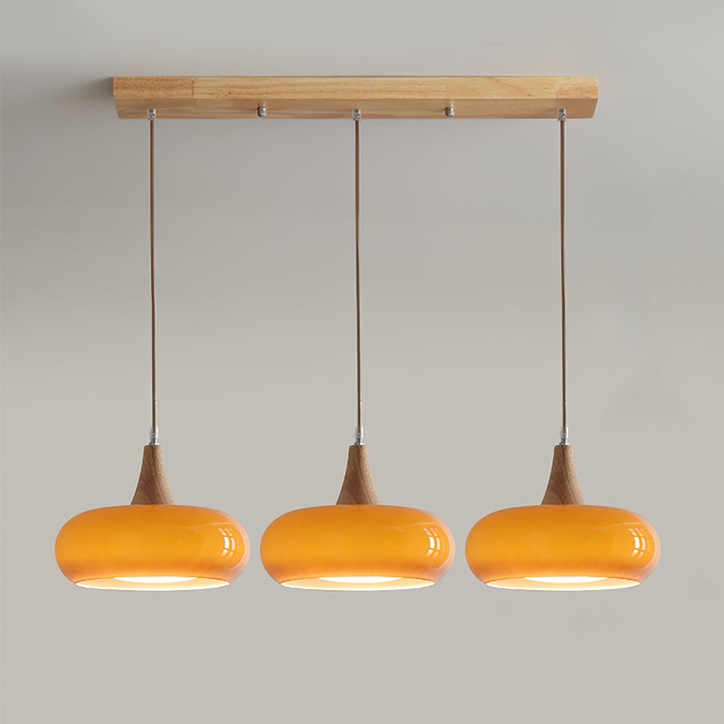 Bauhaus Design Oranje Schijf Hanglamp HL1055