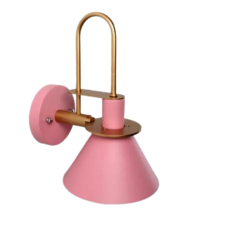 Scandinavische Macaron metalen wandlamp met trompet HL55