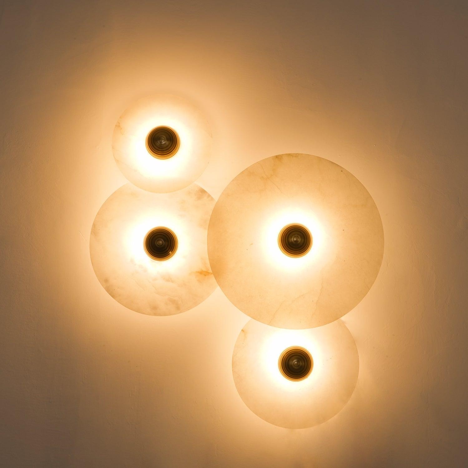 Creatieve marmeren ronde wandlamp HL717