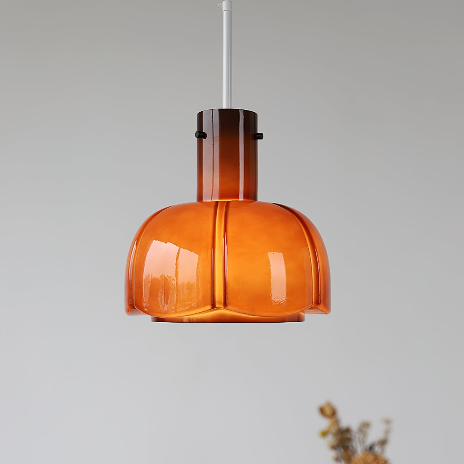 Franse pastorale stijl bloemblaadje glazen hanglamp HL637