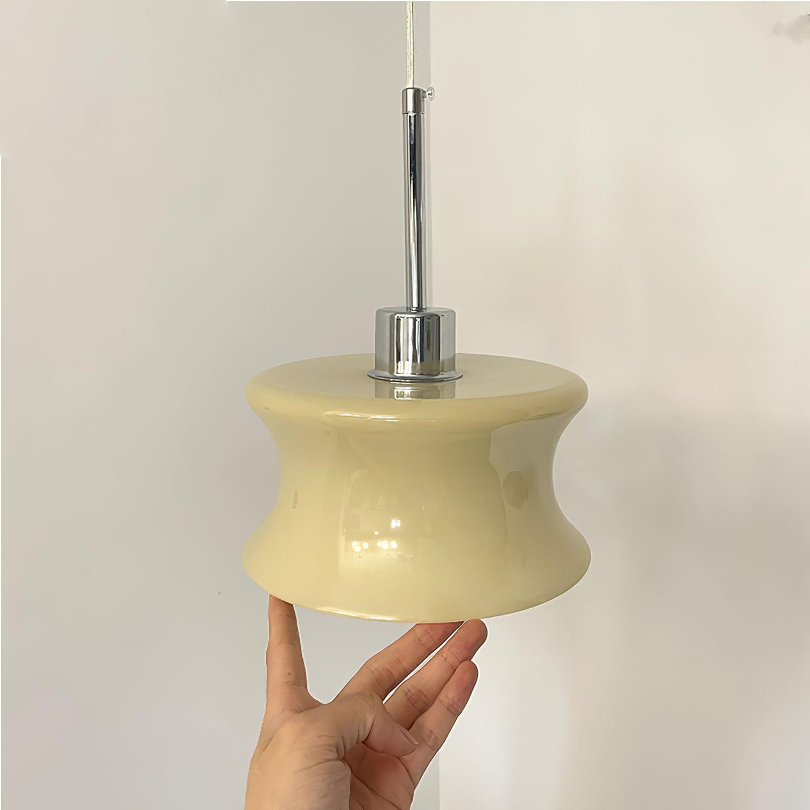 Franse Vintage Glazen Raam Hanglamp HL352