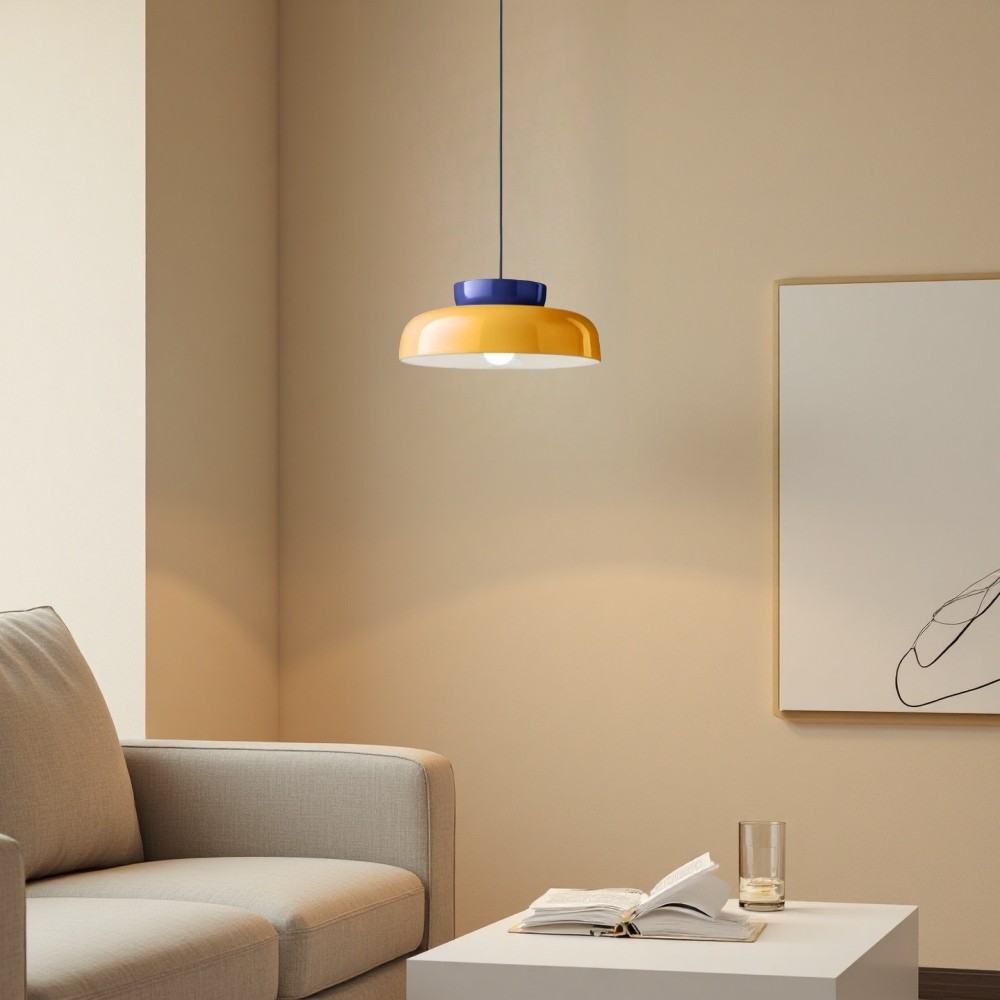 Macri Bauhaus hanglamp - middeleeuwse schijflamp voor keuken HL1327