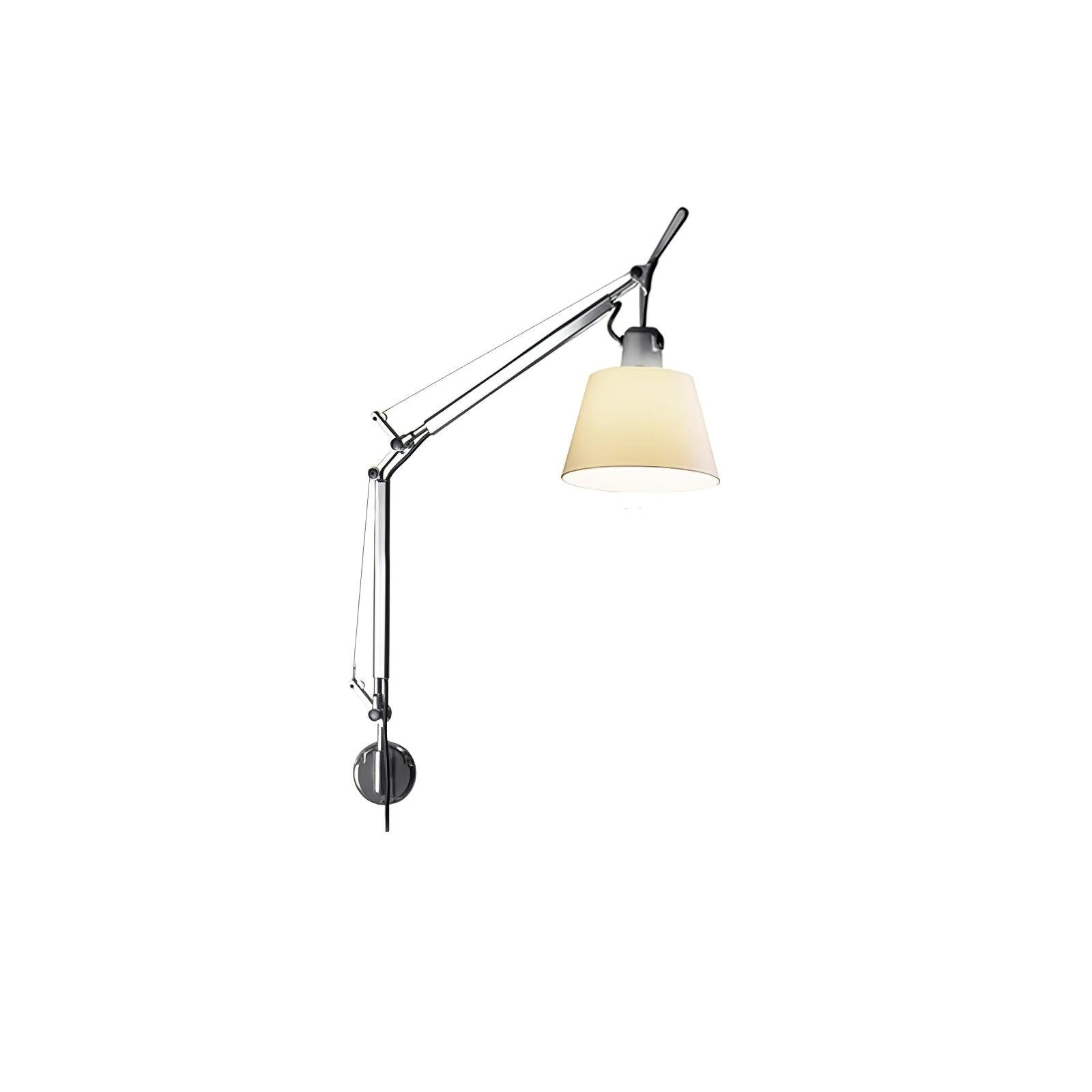 Moderne metalen wandlamp met emmerdesign en wip HL1109