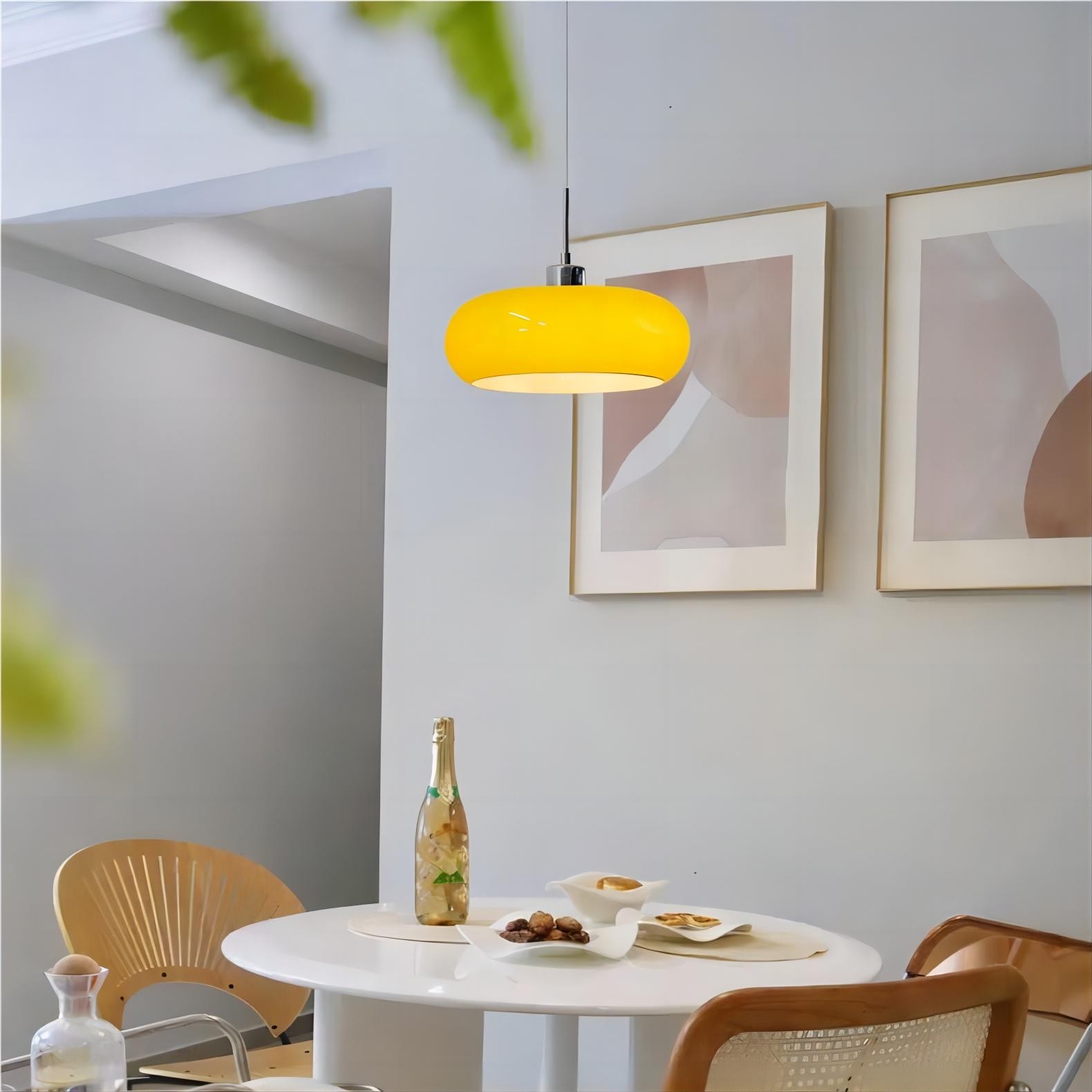 Nordic Retro Bauhaus Glazen Pot Hanglamp HL116