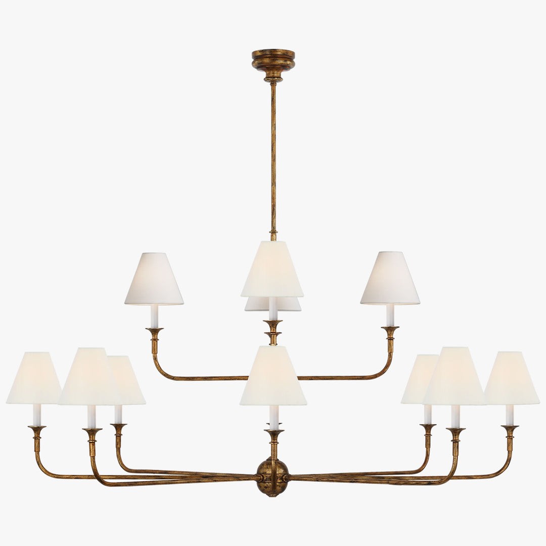 Piaf Grande moderne industriële metalen kroonluchter HL1417