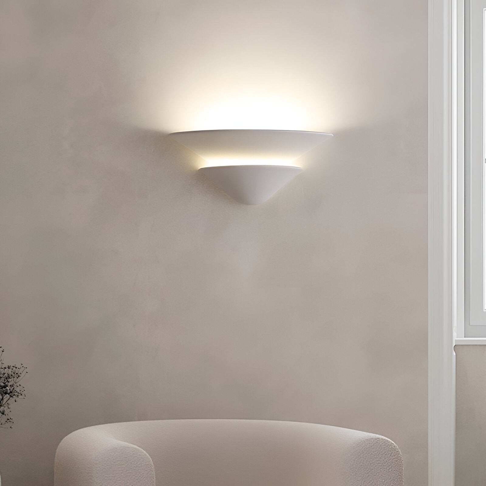 Shellora Wabi-Sabi Gips Wandlamp HL3517