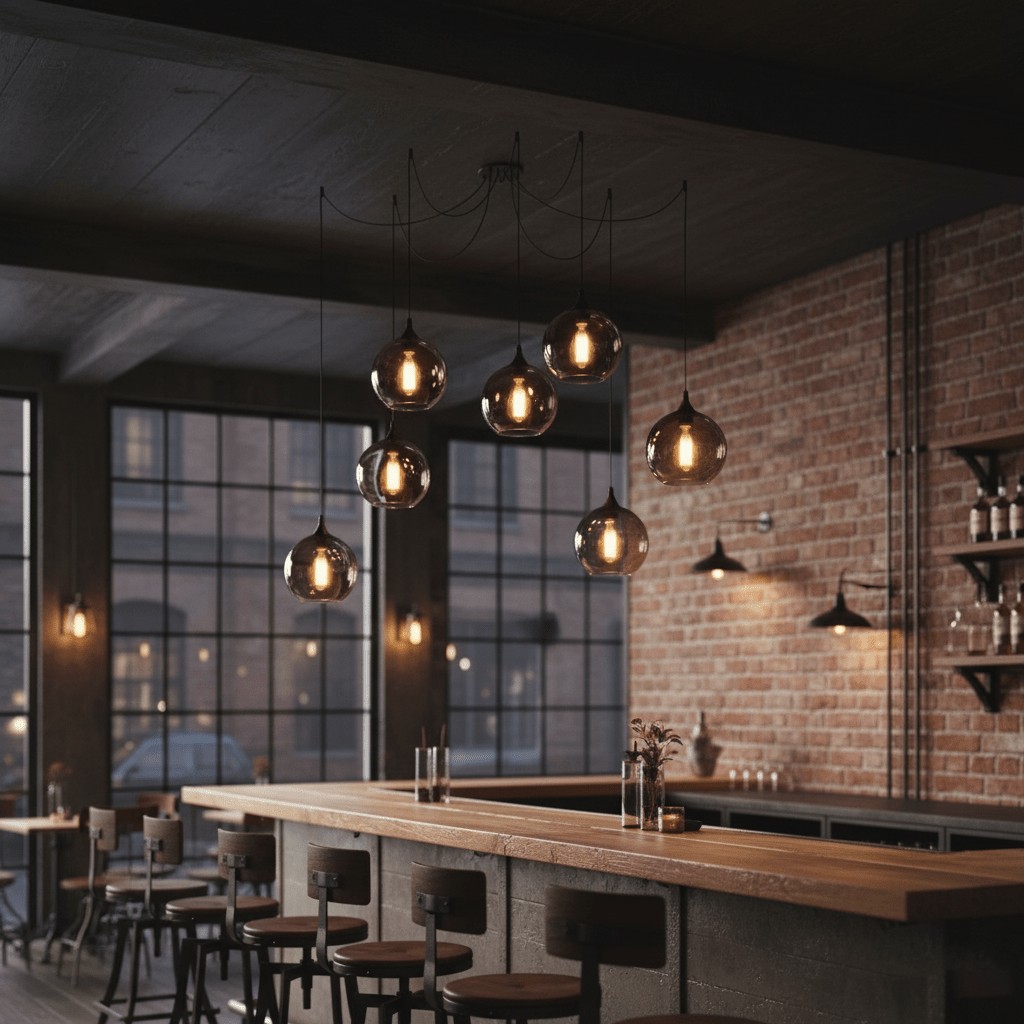 Flesvormige hanglamp HL2916