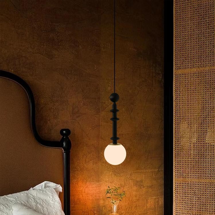 Eetkamer Houten Romeinse Kolom Hanglamp HL60