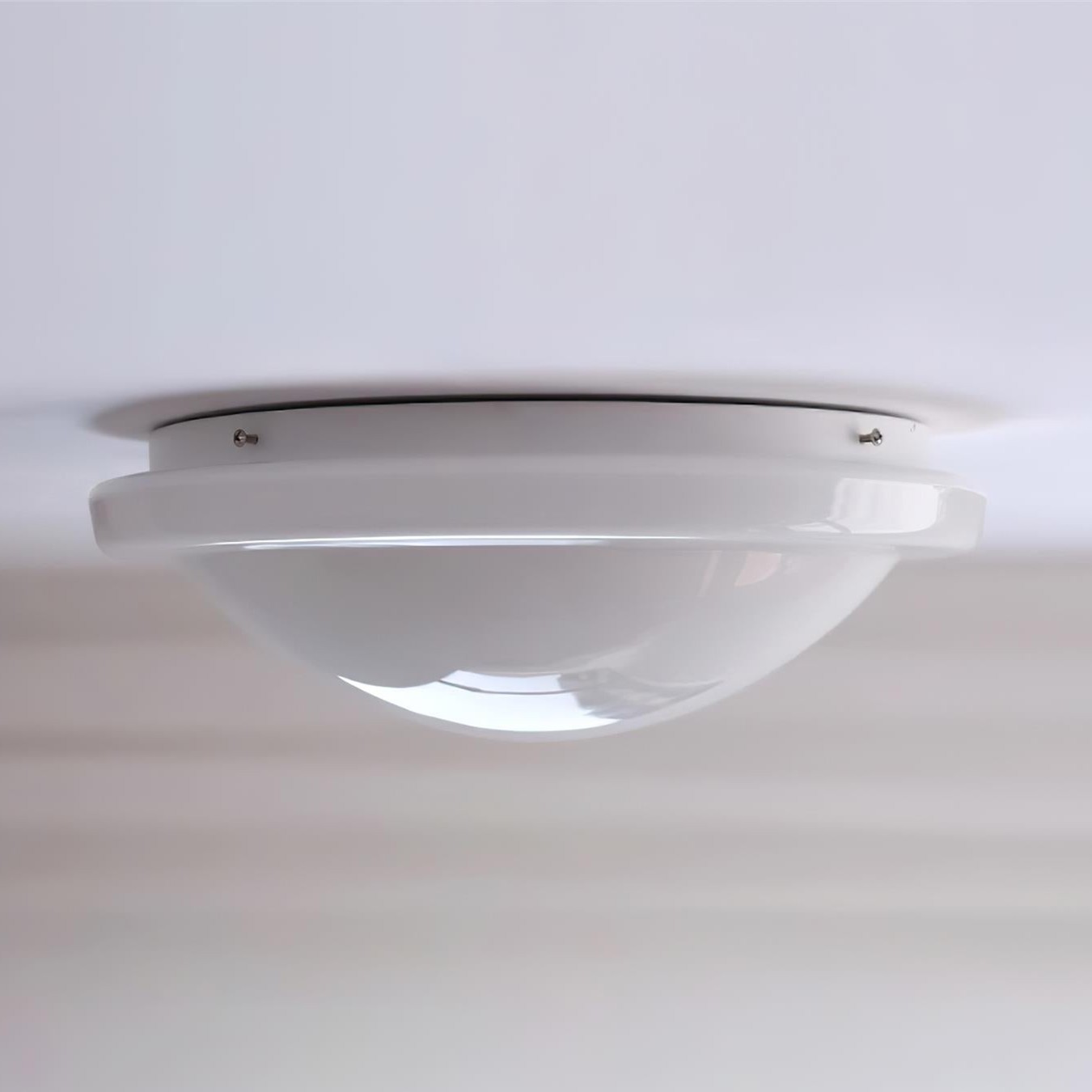 Moderne minimalistische witte glazen led plafondlamp HL416