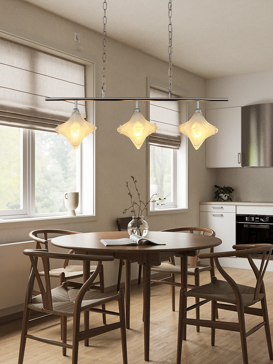 Art Deco Star Lineaire Hanglamp - Elegante Verlichting voor Keukeneiland - Astris Cassiopeia HL1798