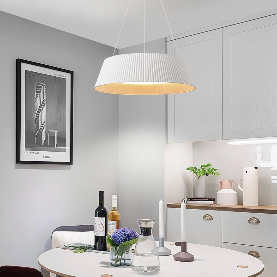 Moderne Geribbelde Ronde Hanglamp HL264