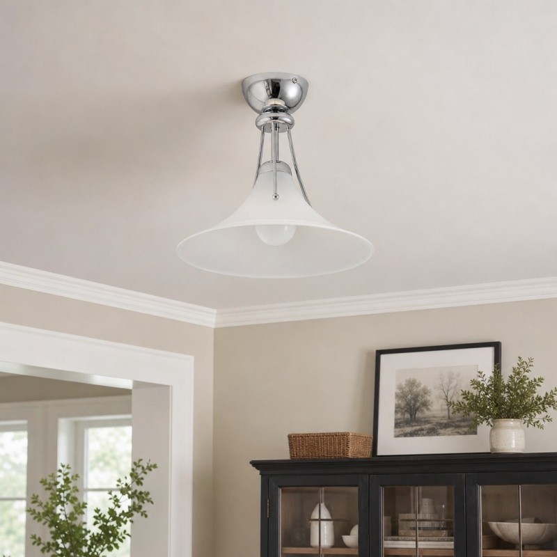 Kallera Magnolia plafondlamp - Lampenkap met kleurverloop voor slaapkamer en hal HL3599