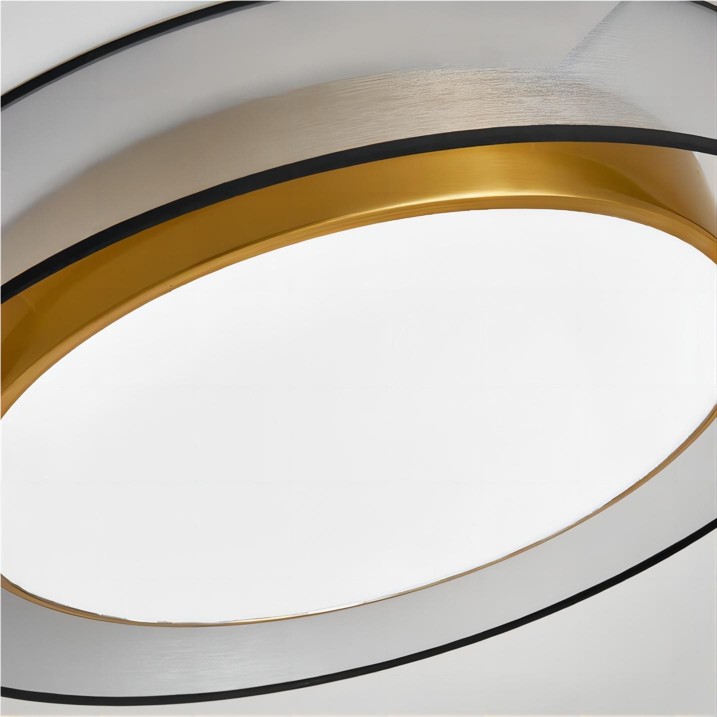 Moderne luxe ronde schijf messing plafondlamp HL172