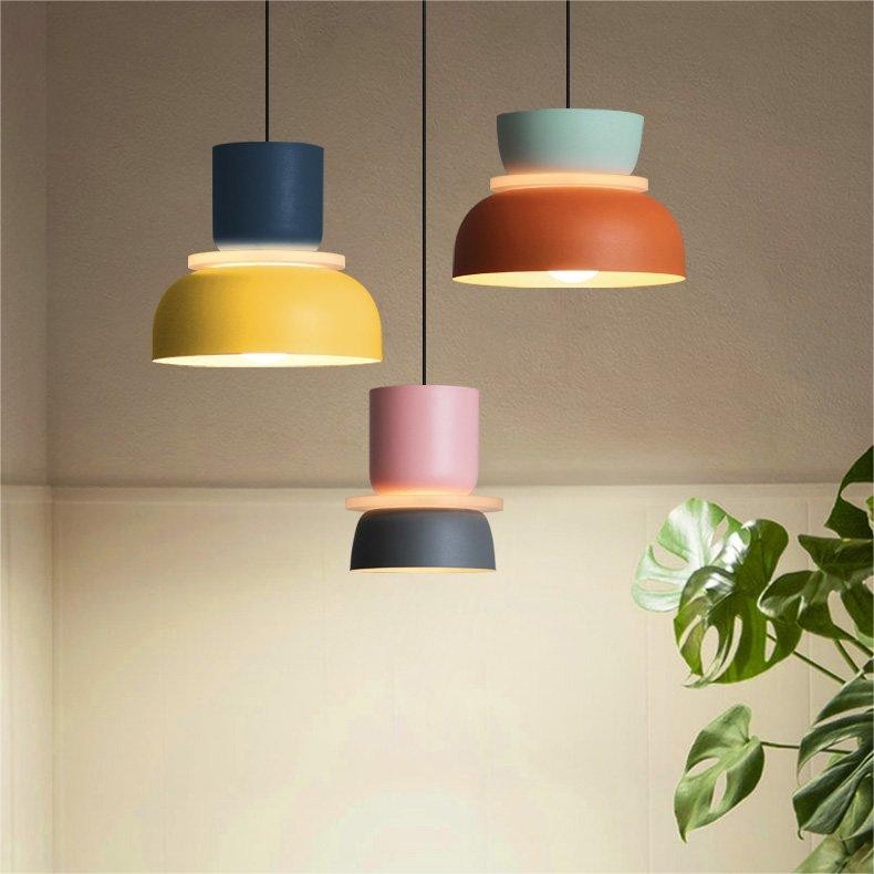 Macri Acryl Kleurrijke Komvormige Hanglamp - Moderne Levendige Hanglamp voor de Keuken