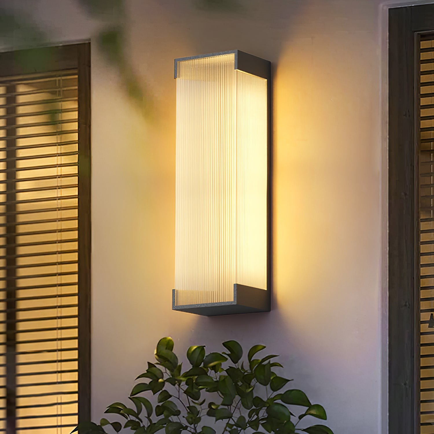 Rechthoekige buitenwandlamp HL793