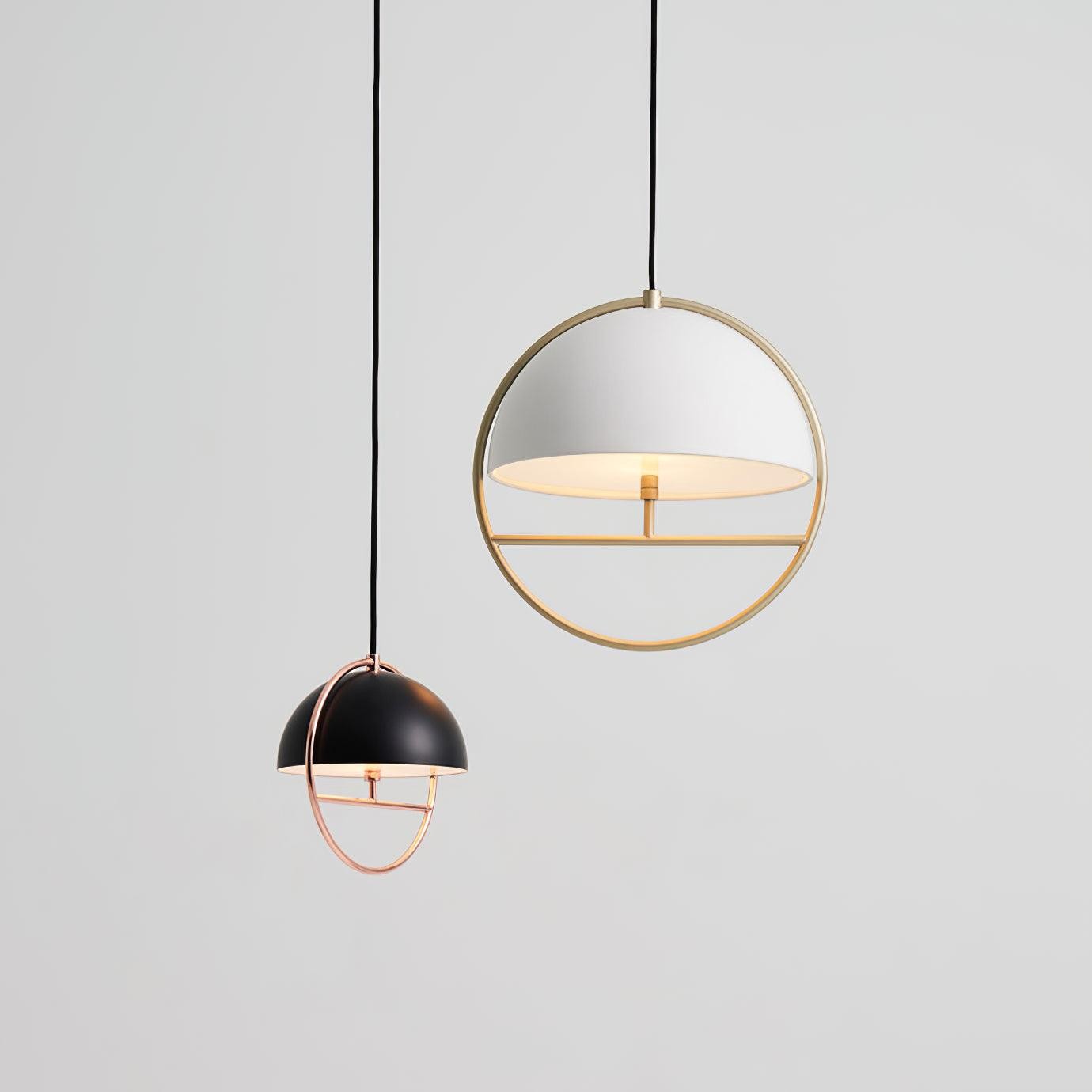 Nordic Halfronde Ring Metalen Hanglamp HL550