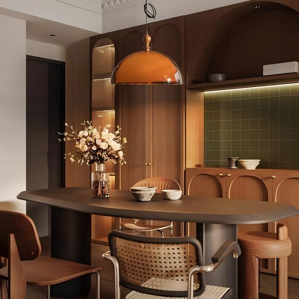 Moderne koepelvormige hanglamp voor keuken HL450