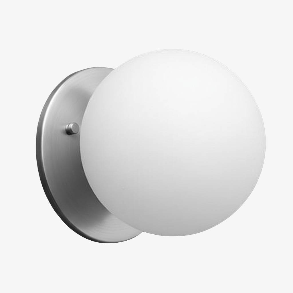 Glorica Glazen Wandlamp van Messing - Klassieke Lamp met Matglas voor een Warme Sfeer HL1758