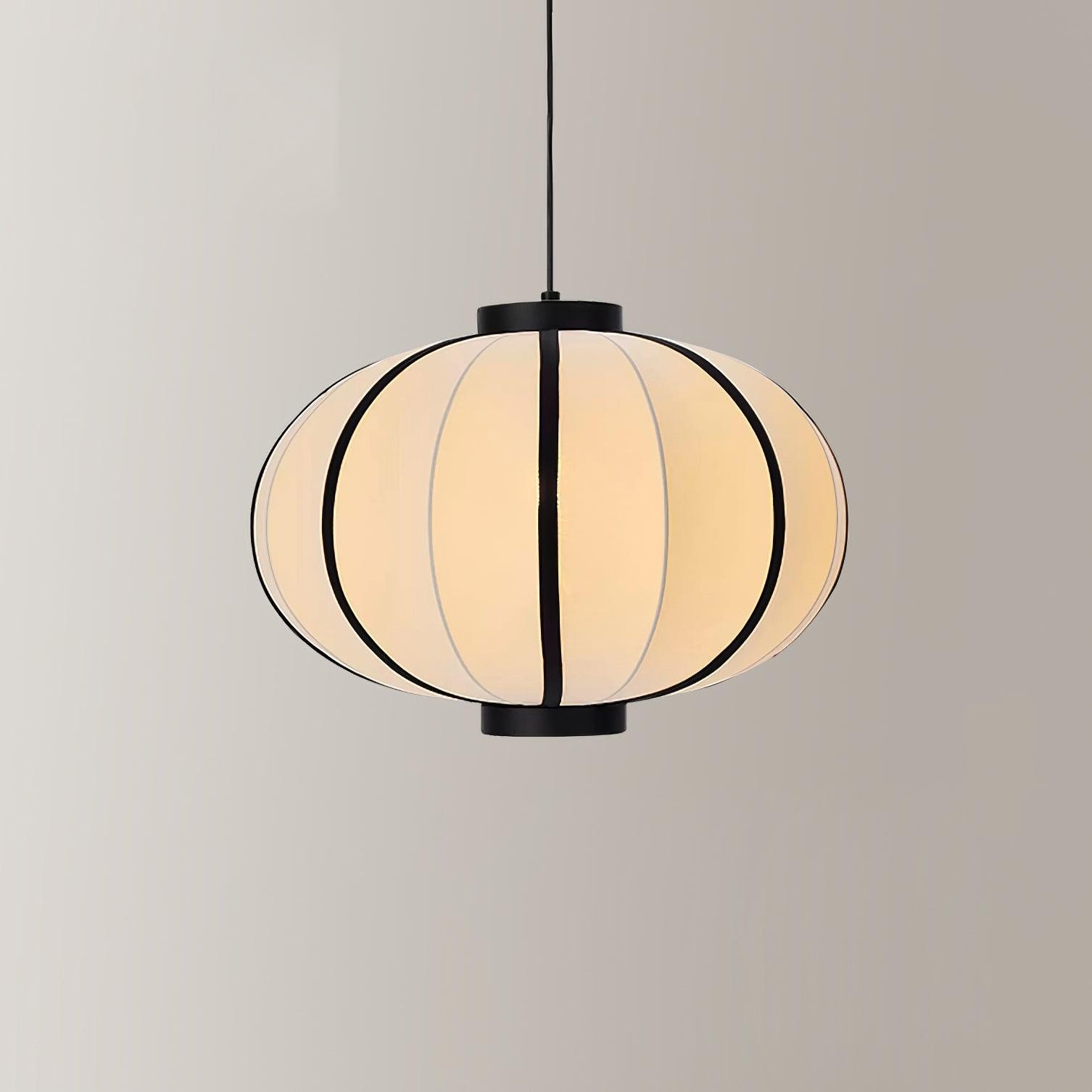 Minimalistische zwart-witte lantaarn hanglamp HL816