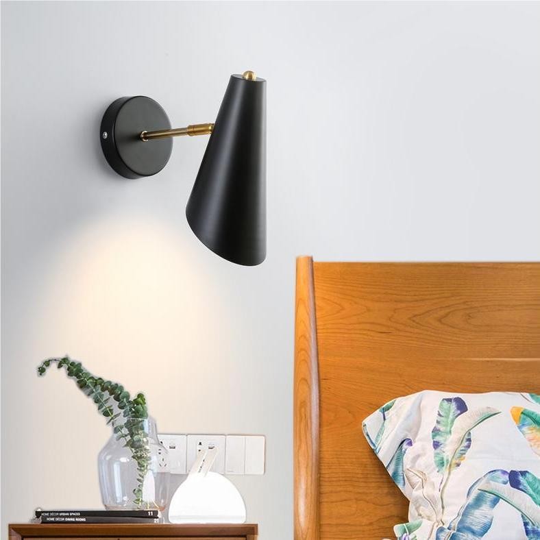 Industrieel design verstelbare bed wandlamp HL140