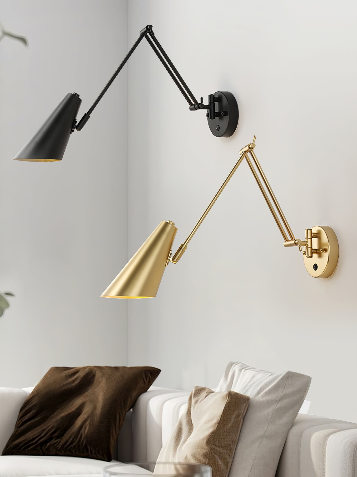 Wandlamp met zwenkarm HL1202