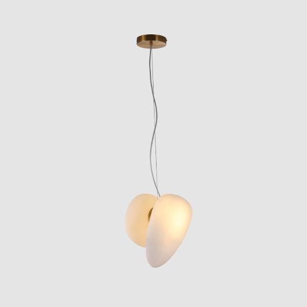 Doorschijnende hanglamp van matglas HL867