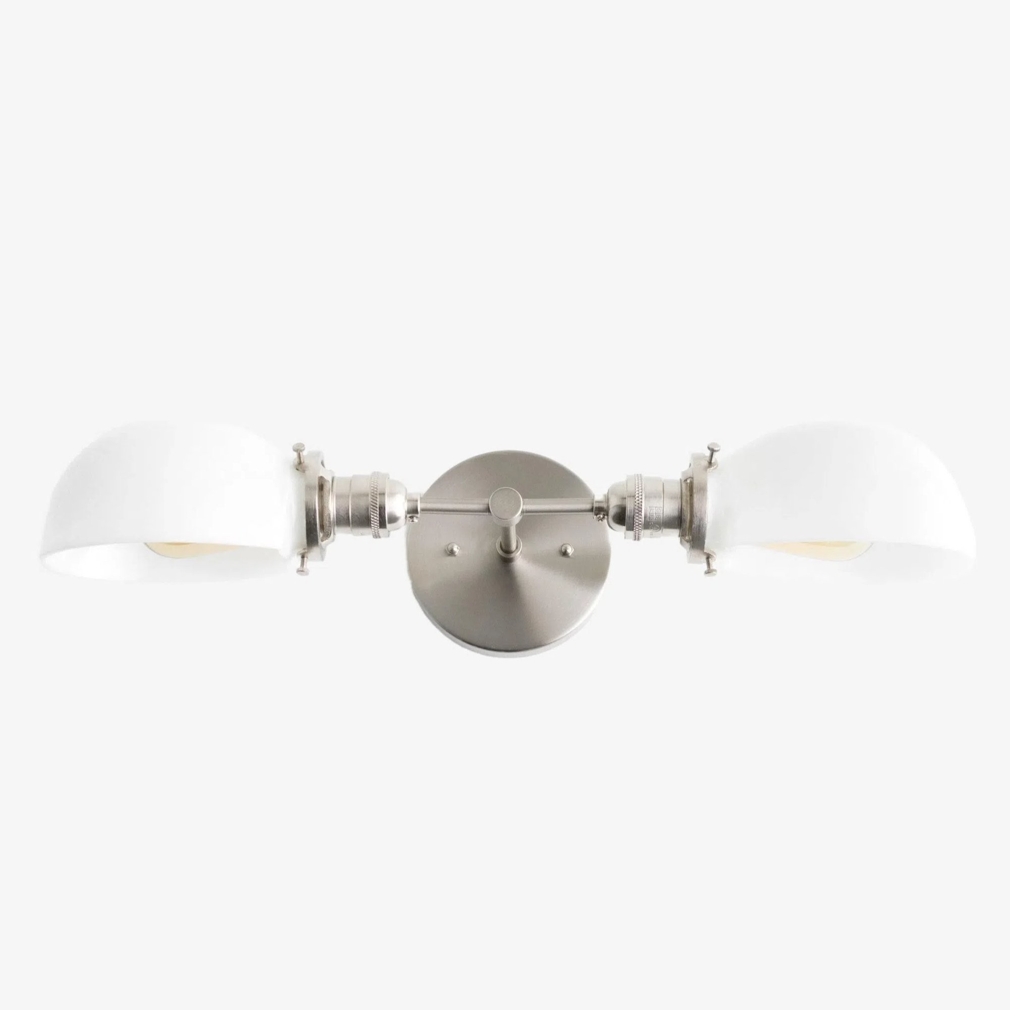 Ornato Luxe Mid-Century Vanity Light - Badkamerarmatuur van messing met opaalglas HL1688
