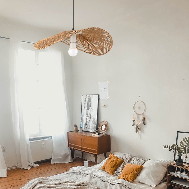 Rustieke Wabi Sabi Strohoed Hanglamp HL206
