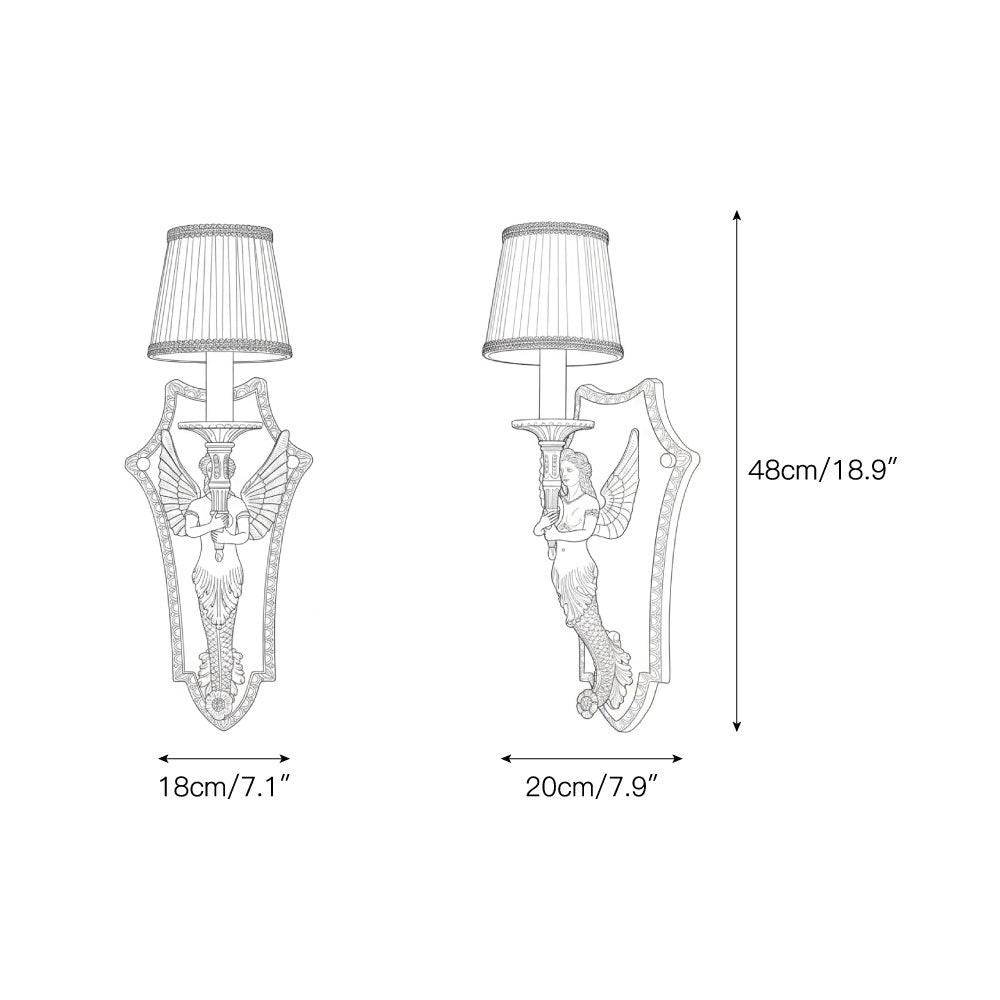 Caterina messing wandlamp HL3296