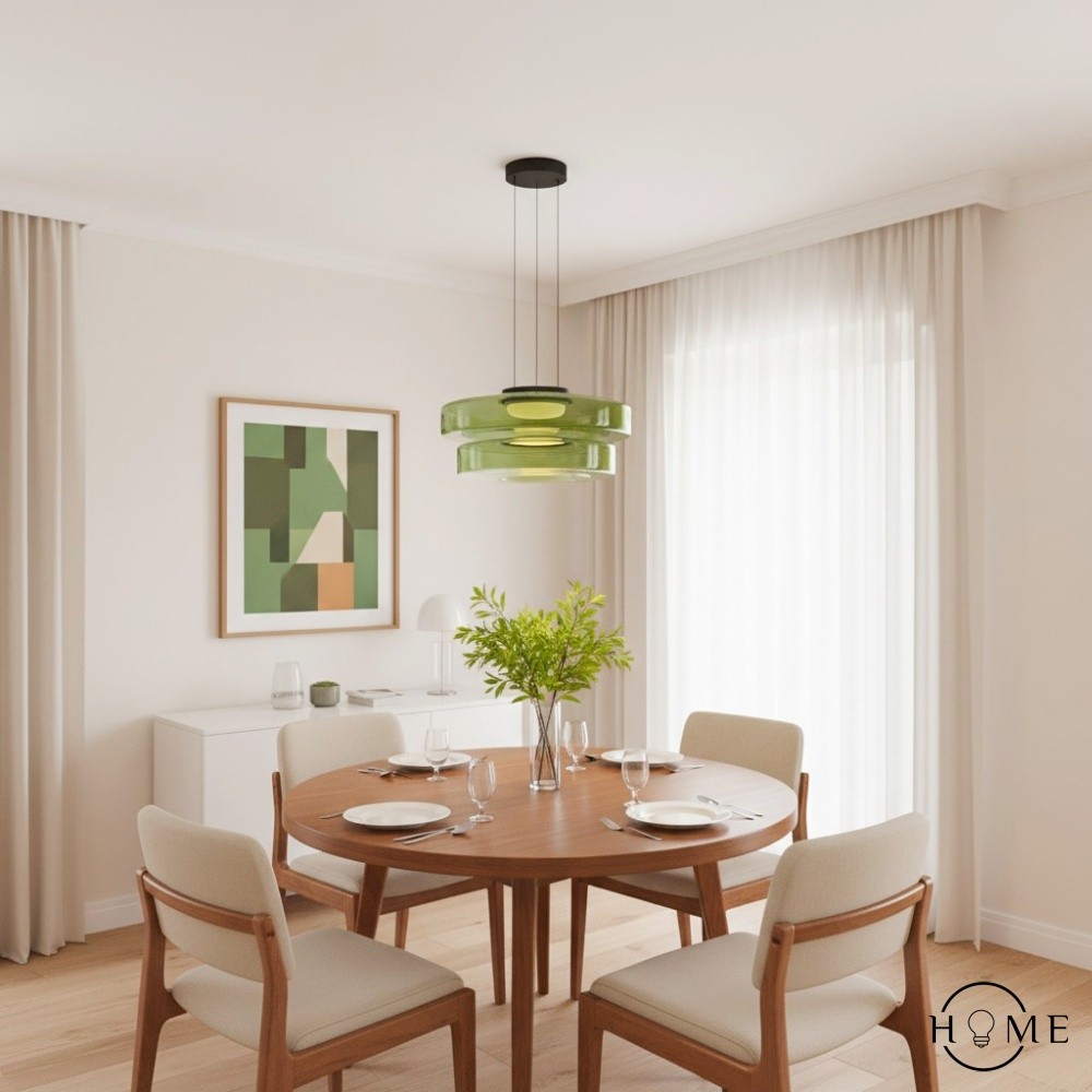Nora Glazen Schijf Hanglamp - Scandinavische Hanglamp voor Woonkamers en Keukens HL1929