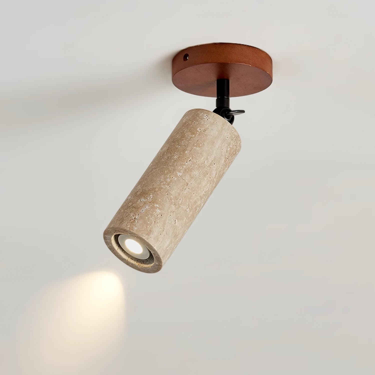 Wabi-Sabi Travertine Verstelbare Wandlamp HL851