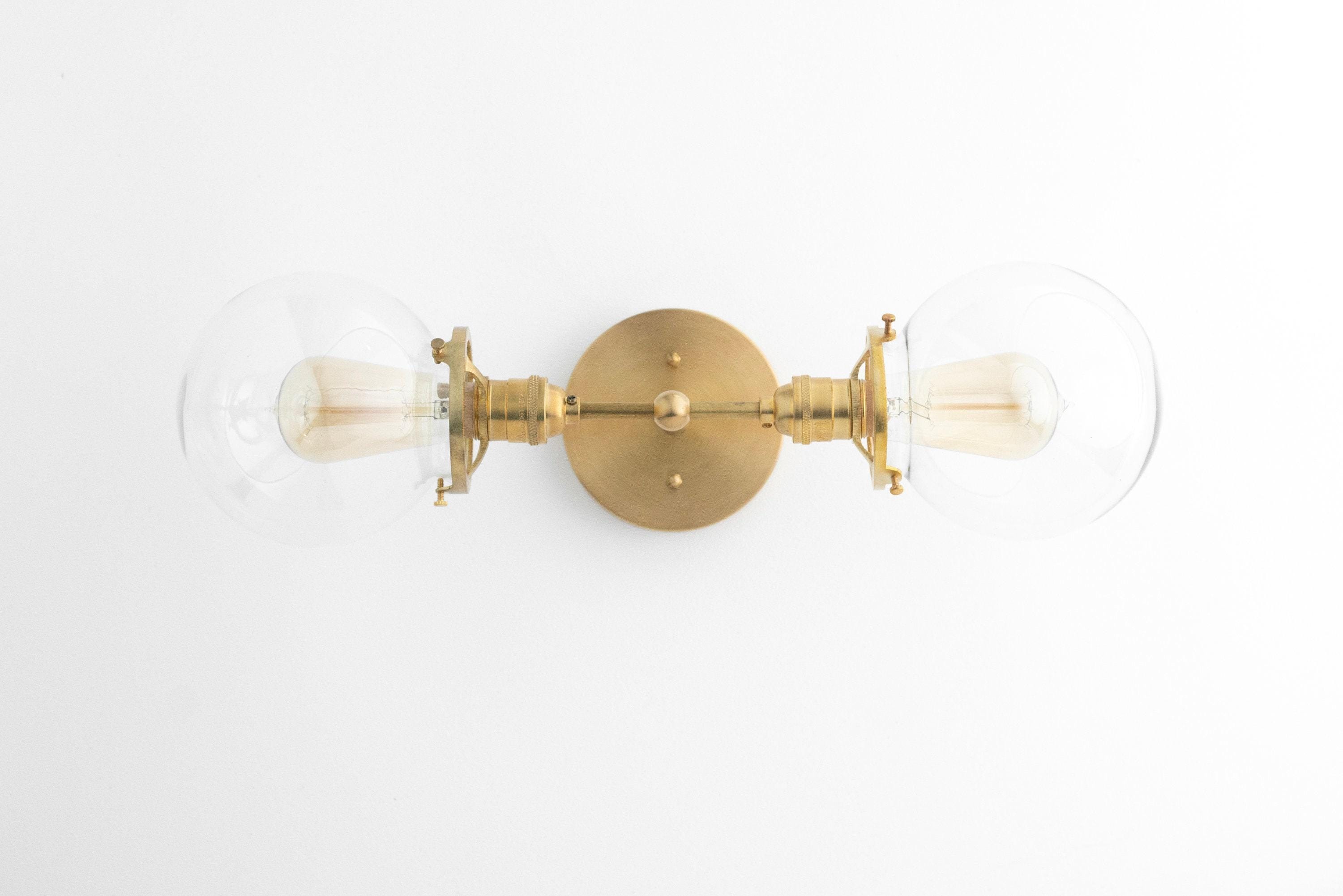 Lumio Globe Industriële Badkamerverlichting - Moderne Dubbele Bol Wandlamp HL1705