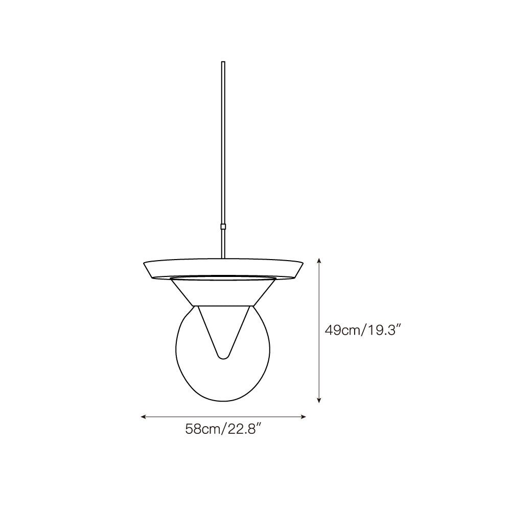 Eirene glazen hanglamp HL3255