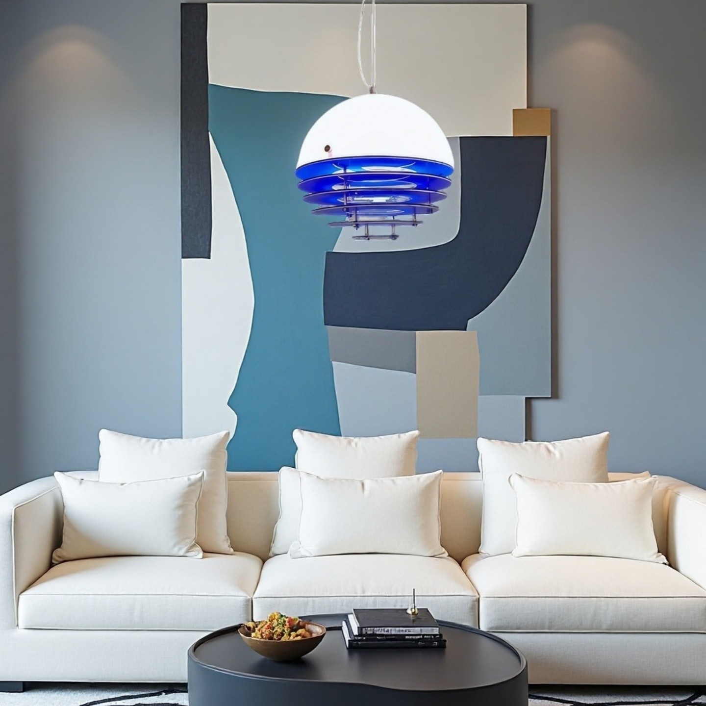 Moderne Bauhaus Sunset Atmosphere Bolvormige Hanglamp HL1002