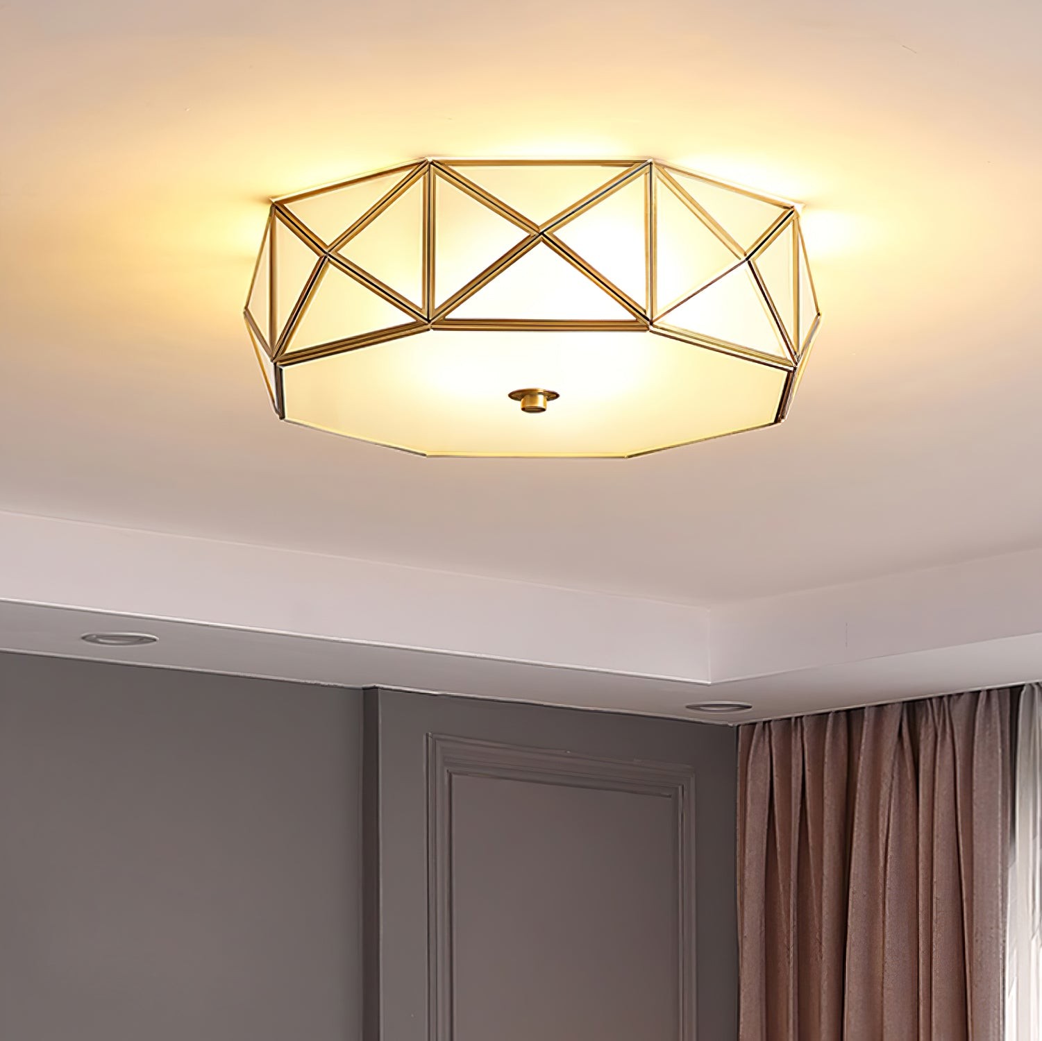 Geometrisch gevormde plafondlamp HL526