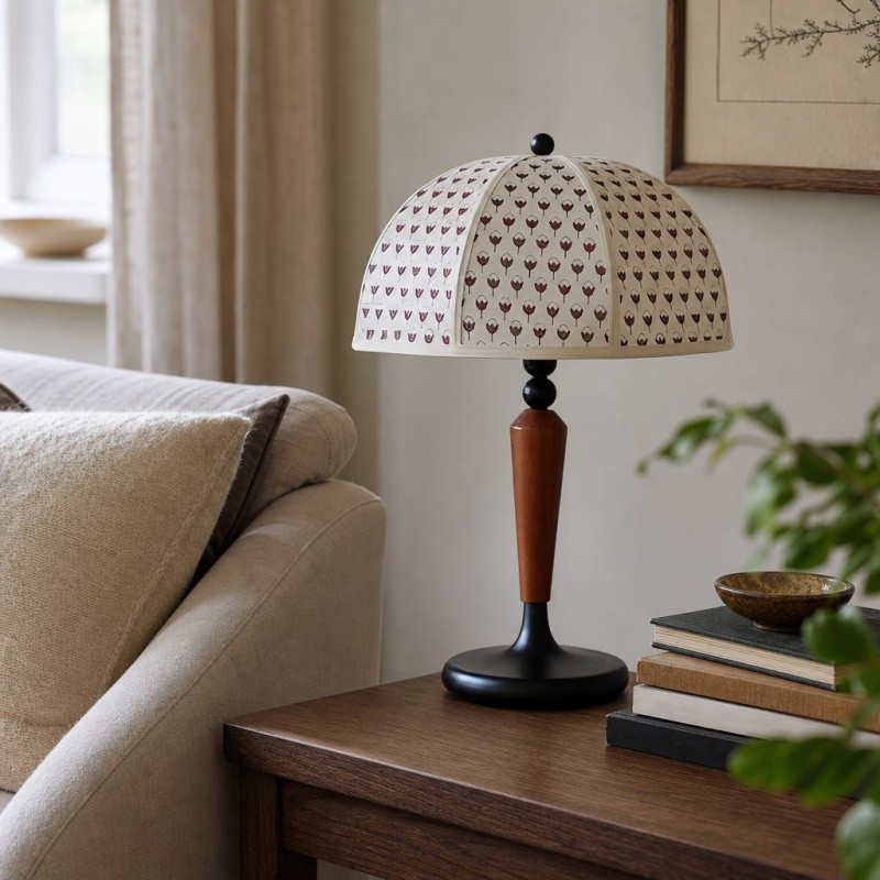 Fennary Franse vintage tafellamp - Elegant klassiek ontwerp voor slaapkamer en woonkamer HL3596