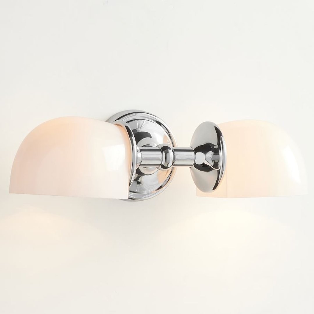Moderne Mercer dubbele horizontale metalen wandlamp HL1413