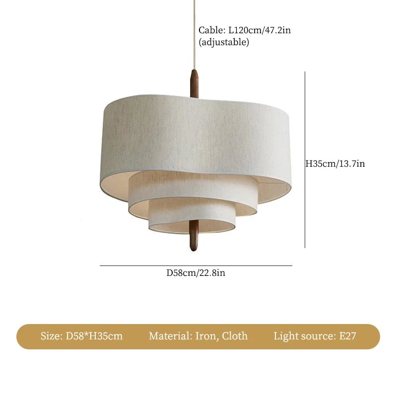 Nordic Retro Stoffen Hanglamp HL585