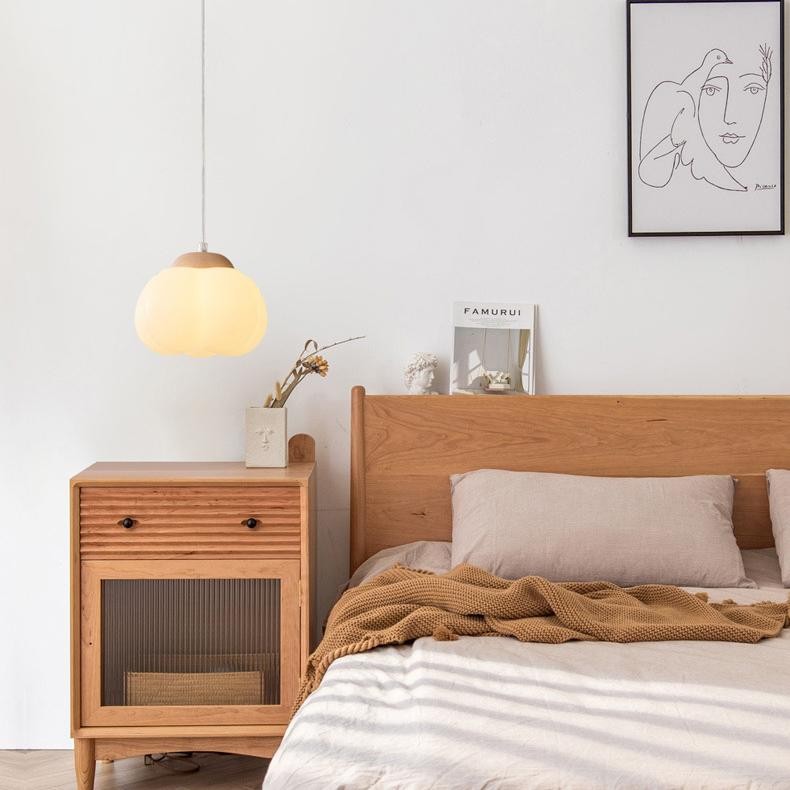 Minimalistische Art Deco houten hars hanglamp HL127