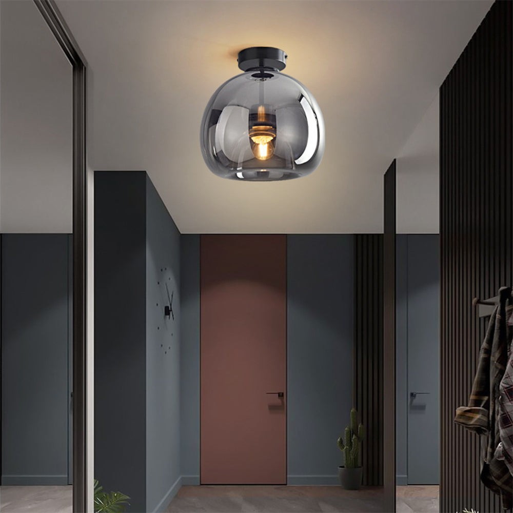 Retro Bubble Concave Glazen Plafondlamp HL847