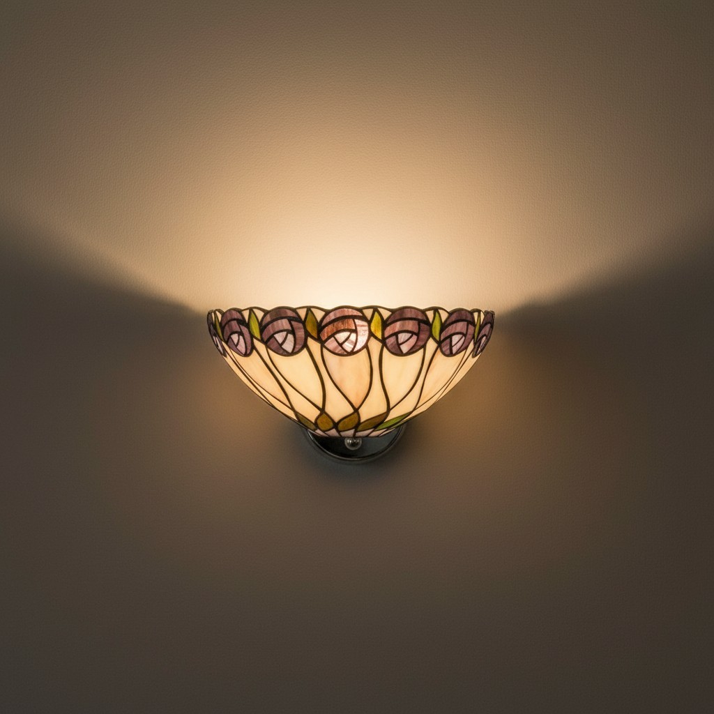 TF Hutchinson Tiffany wandlamp – stijlvolle art-deco lamp, perfect voor de hal HL2179