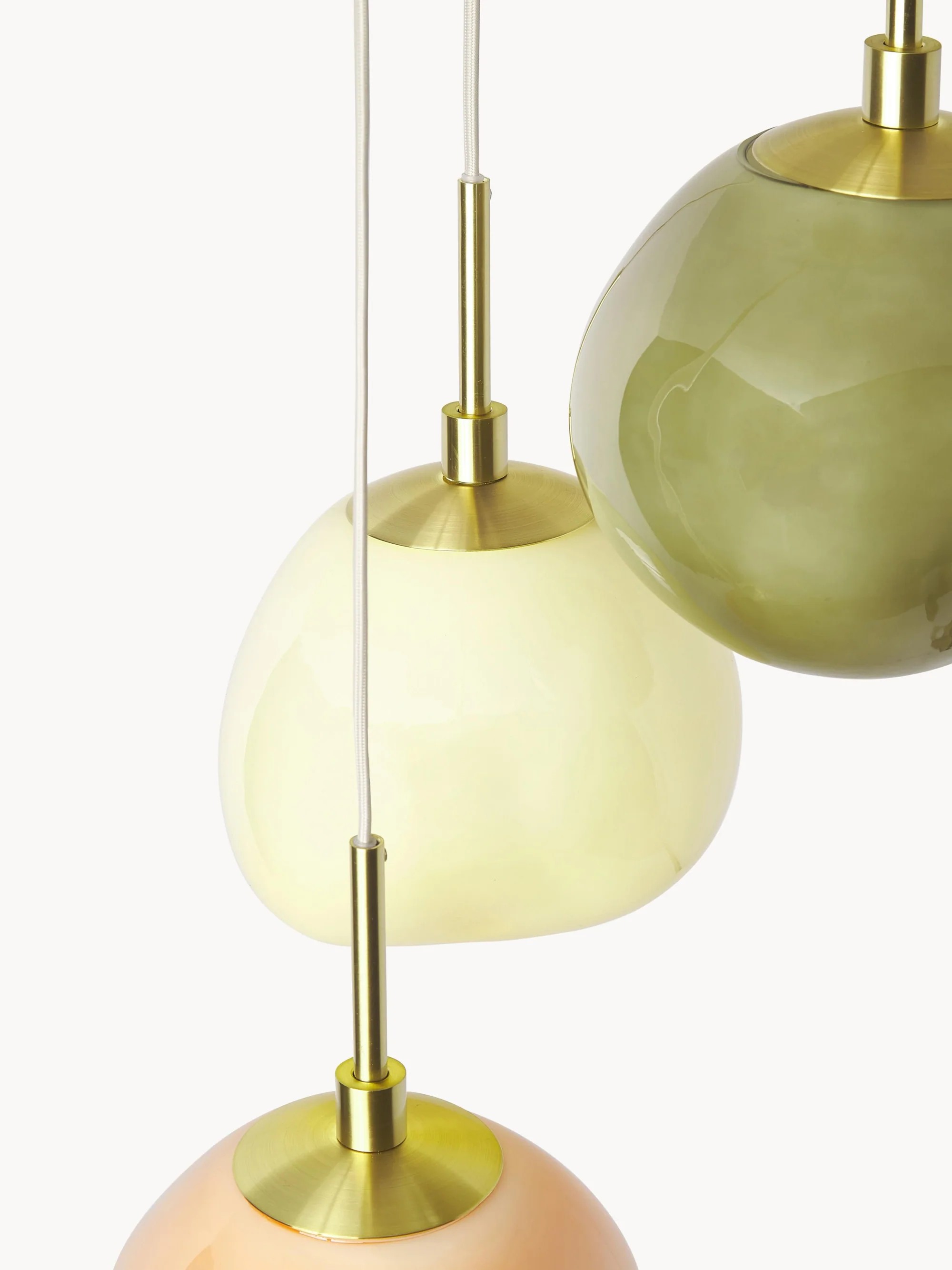 Hanglamp van opaalglas met meerdere tinten - Cluster hanglamp HL1780