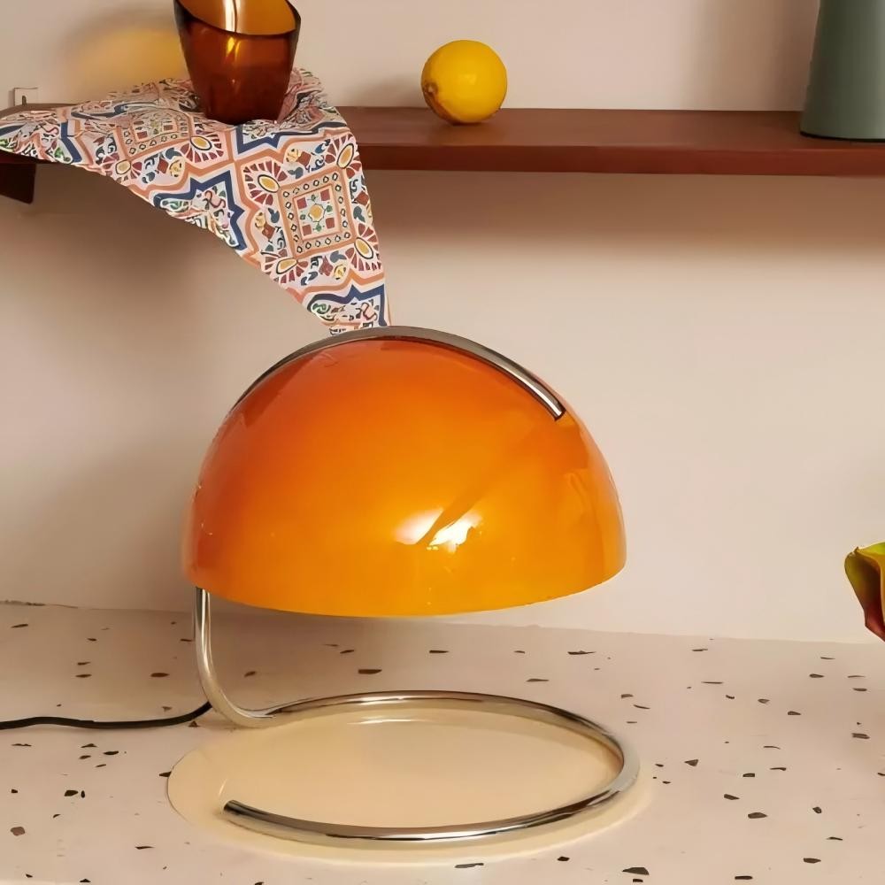 Retro Bauhaus Pudding Glazen Tafellamp HL318