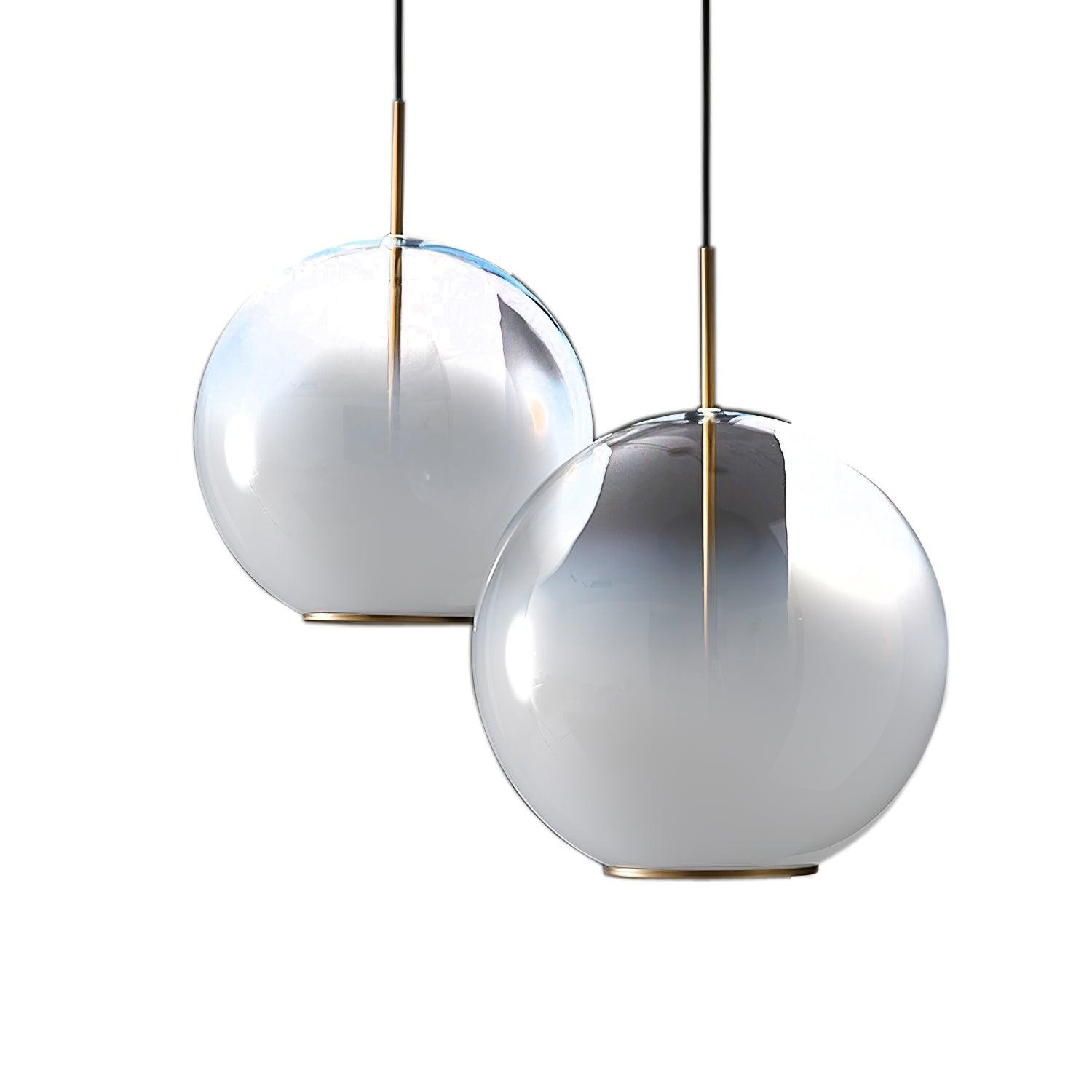 Eenvoudige bolvormige druppelvormige glazen hanglamp HL888