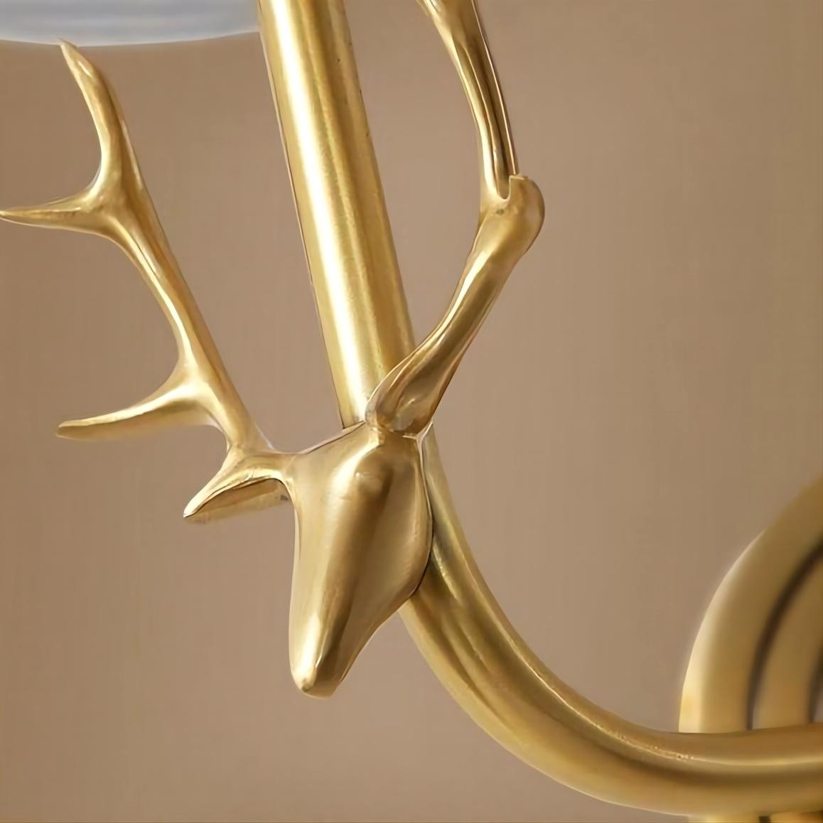 Hertenkop Wandlamp