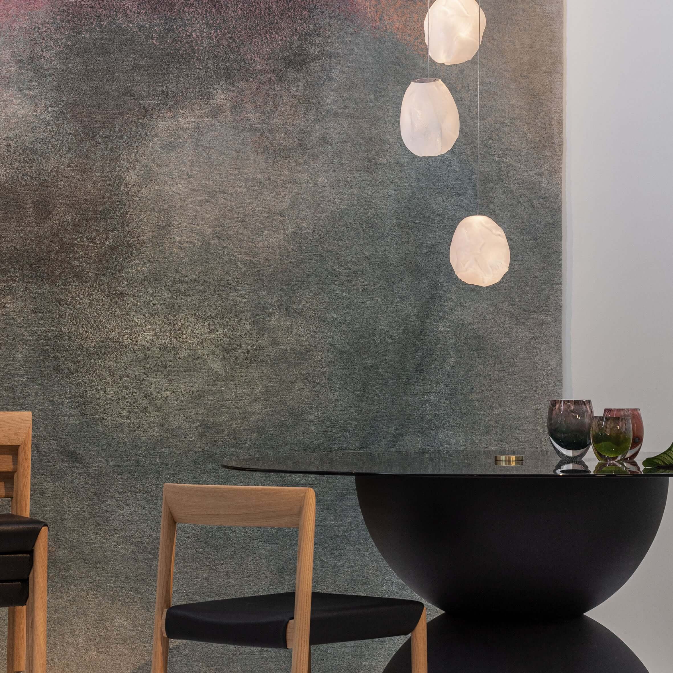 Hanglamp van geblazen vloeistofglas HL1304