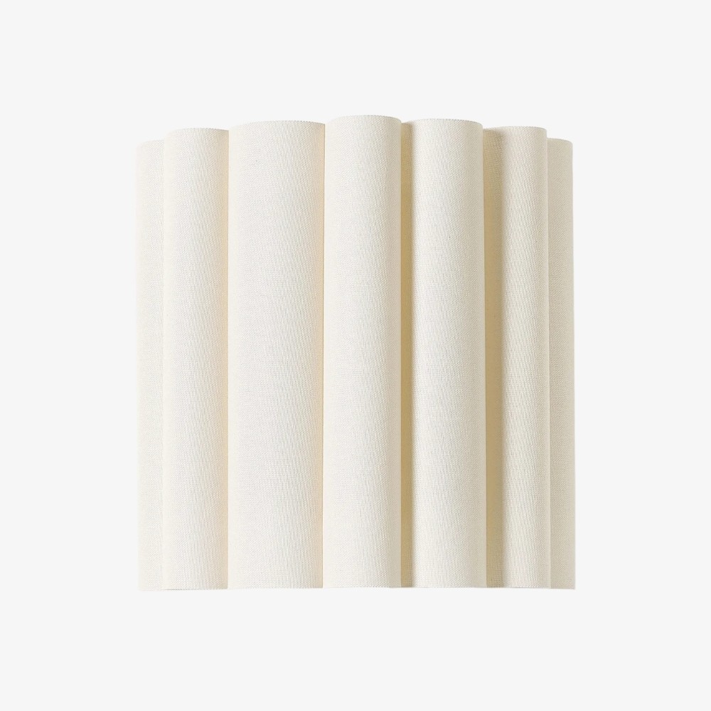 Velura linnen wandlamp met plooien - Zachte, geplooide stof voor sfeerverlichting in slaapkamer of hal HL1992