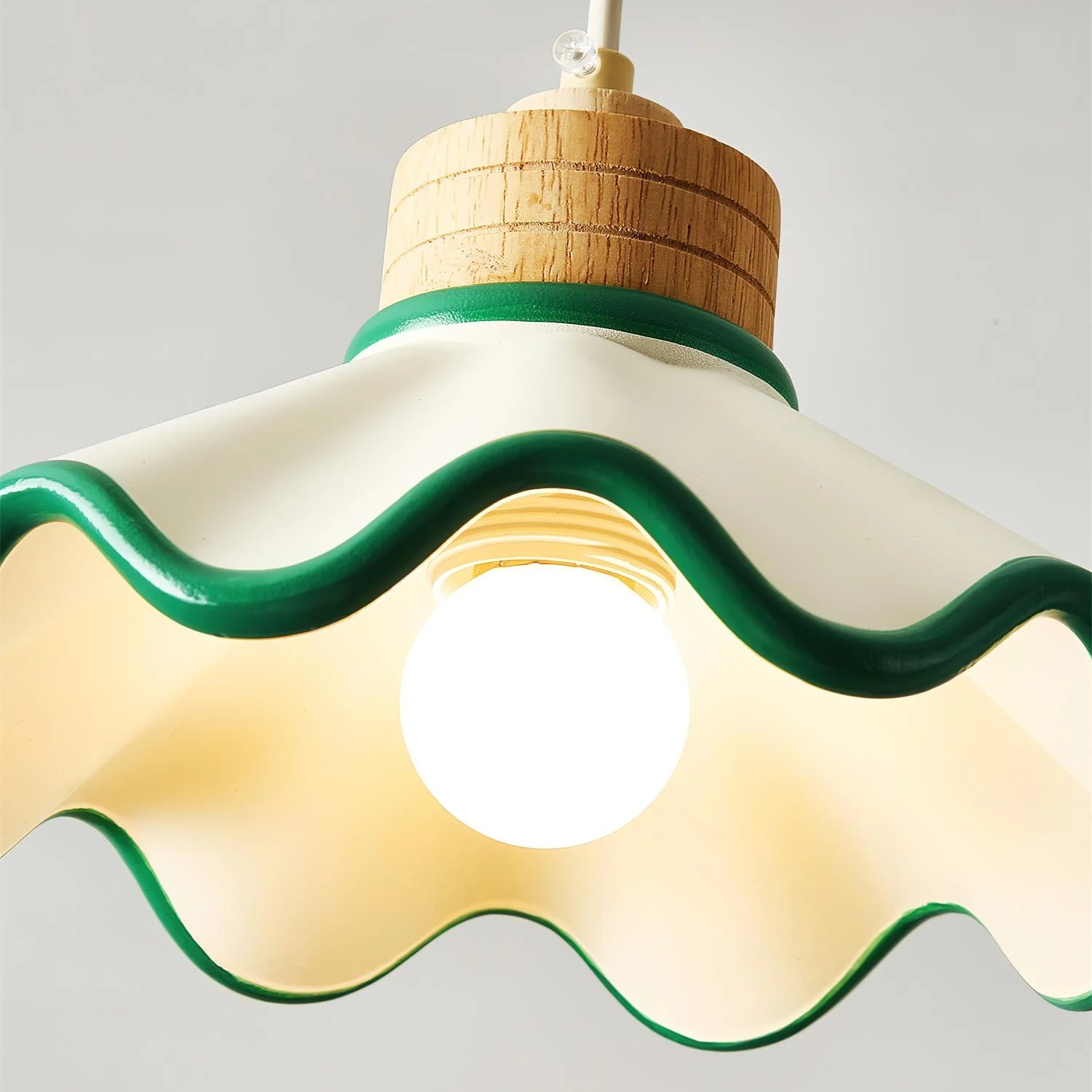 Moliro Hanglamp met Gegolfde Rand - Moderne, Golvende Verlichting voor de Eetkamer HL2311
