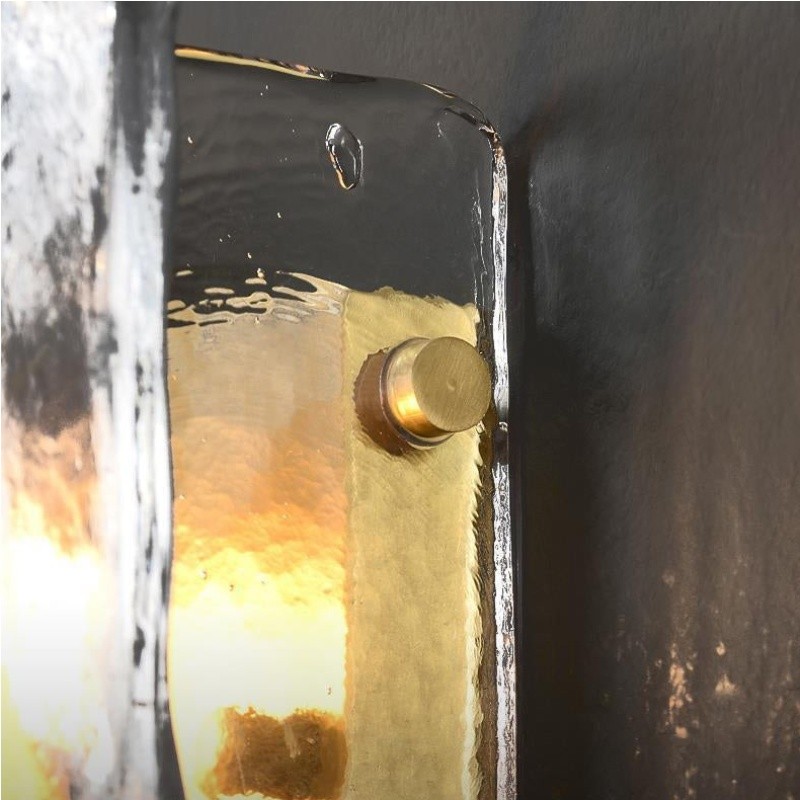 Lumiridge moderne wandlamp – minimalistisch design, armatuur van metaal en glas voor de woonkamer HL2352